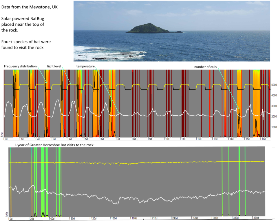 BatBug bat monitoring on offshore rock